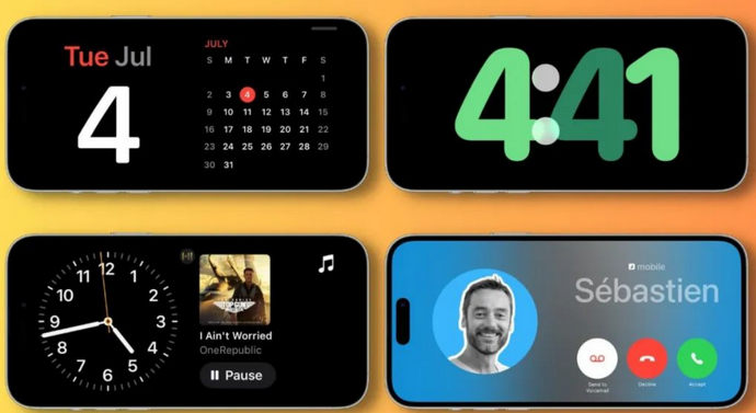 龙南苹果手机维修分享iOS17横屏充电待机显示有什么好处 