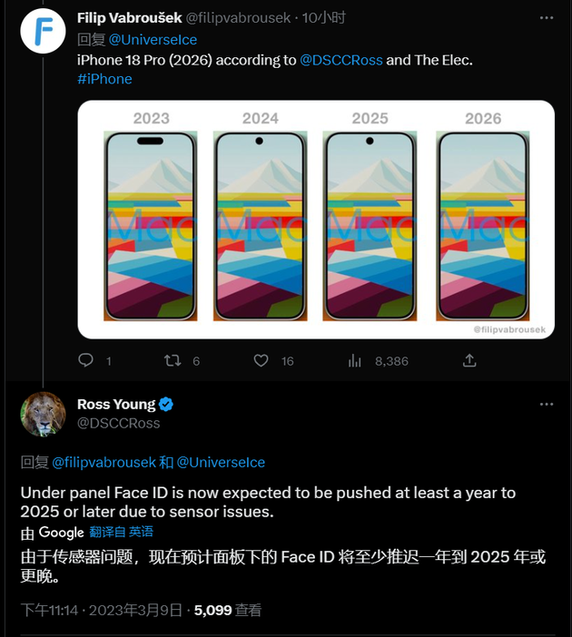 龙南苹果手机维修分享:屏下Face ID有什么优势？iPhone何时会有屏下Face ID？ 