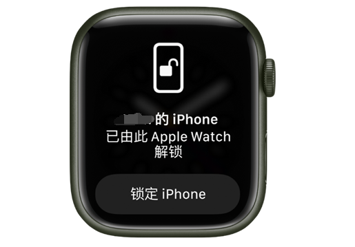 龙南苹果手机维修分享用 AppleWatch 解锁配备面容 ID 的 iPhone方法 