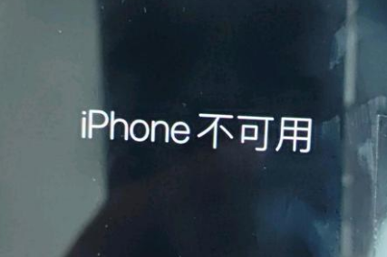 龙南苹果服务网点分享锁屏界面显示“iPhone 不可用”如何解决 